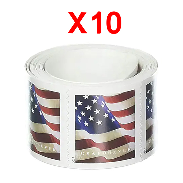 2017 U.S. Flag , 10 Rolls (1000 Pcs)
