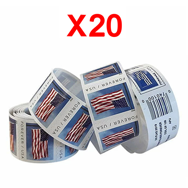 2019 U.S. Flag , 20 Rolls (2000 Pcs)