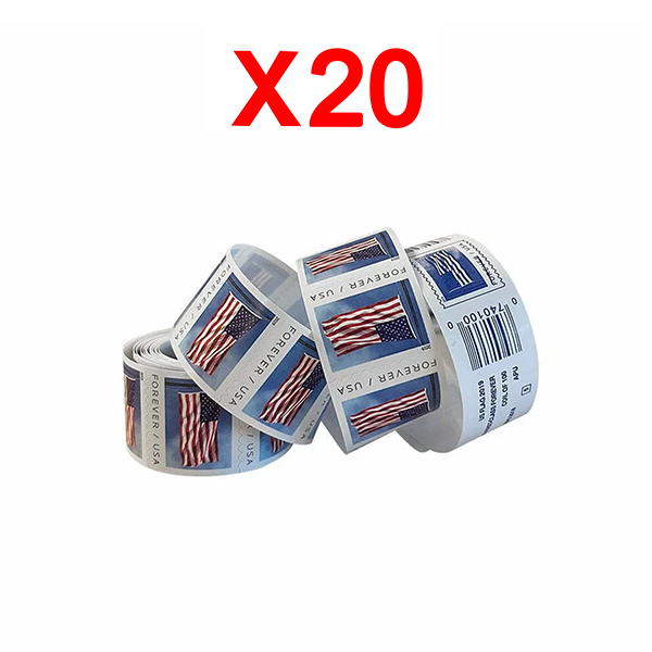 2019 U.S. Flag , 20 Rolls (2000 Pcs)